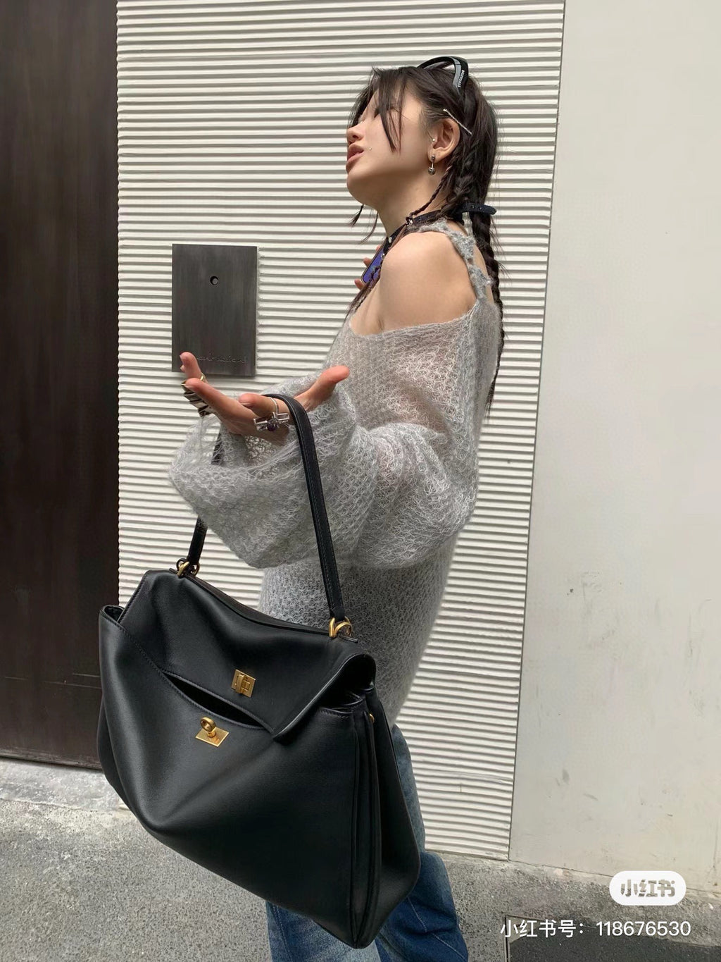 136PJ123B Popular leather bag
