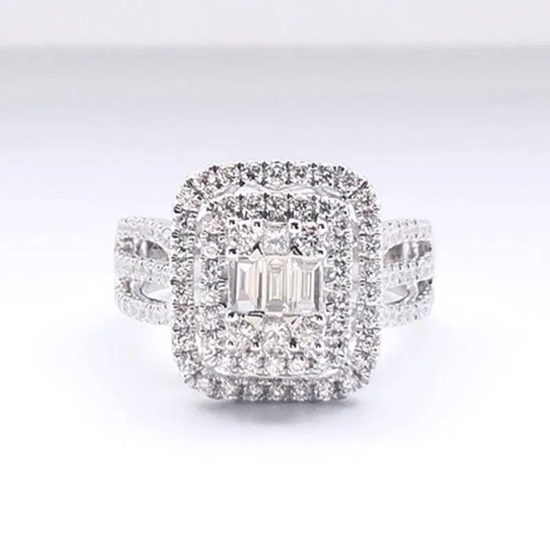 P5QA41J  Popular Moissanite Jewelry Wedding Diamond Ring