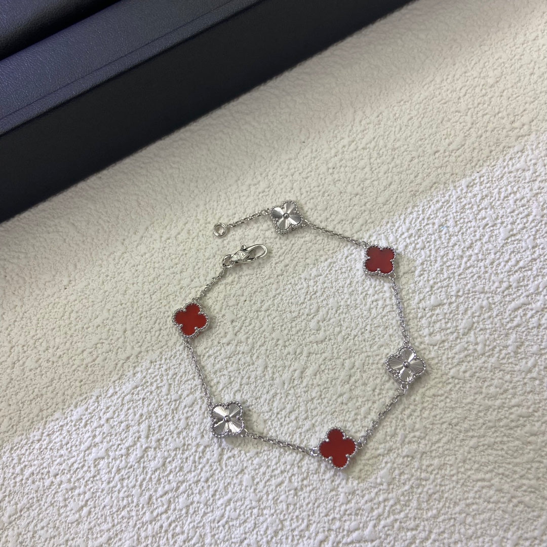 5XVA190K  Popular  6 flowers bracelets+2 flowers earrings