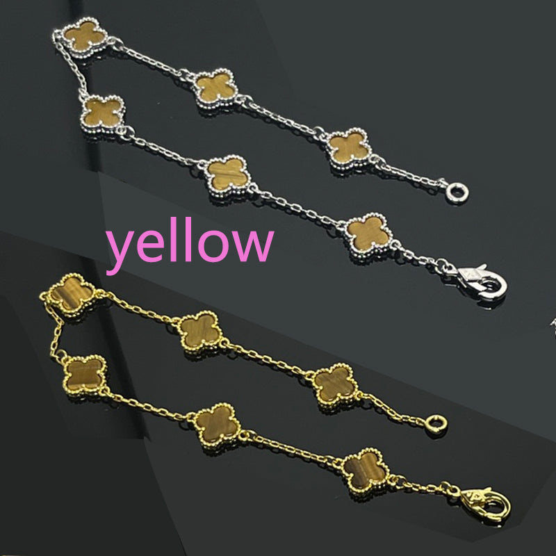 5XVA183K  Popular bracelets 6 flowers mini size 0.9cm flower