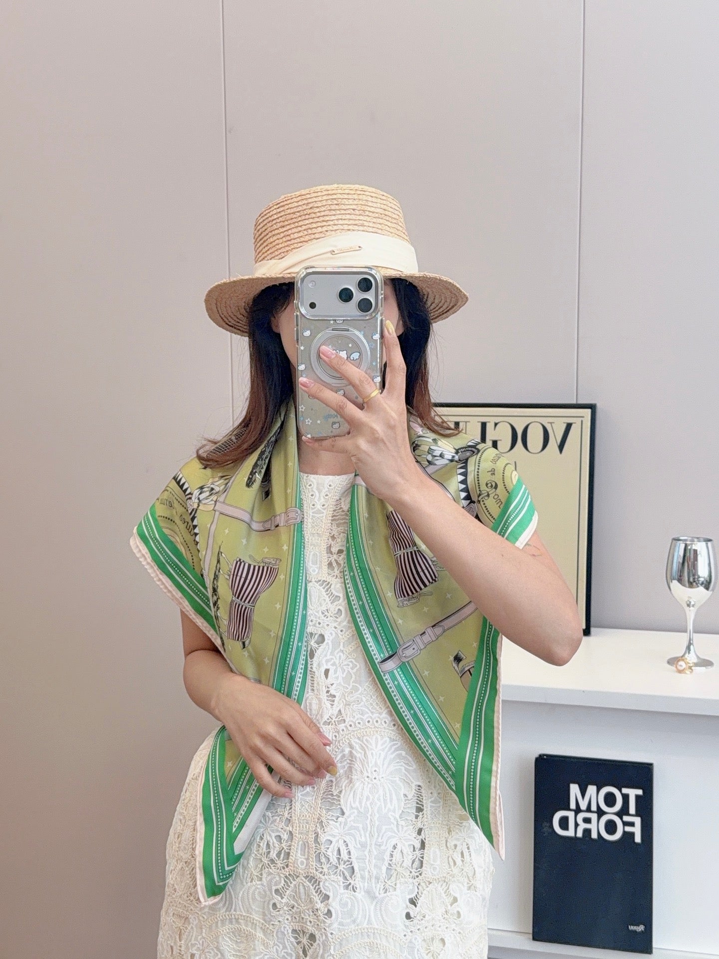 136NH4W Popular Silk Scarve