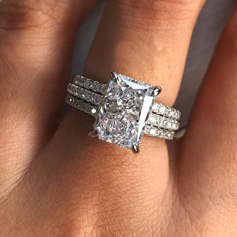 P5QA32J  Popular Moissanite Jewelry Wedding Diamond Ring