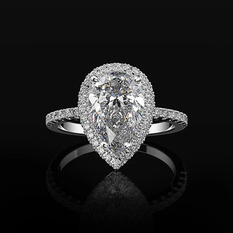 P5QA1J Popular Moissanite Jewelry Wedding Diamond Ring