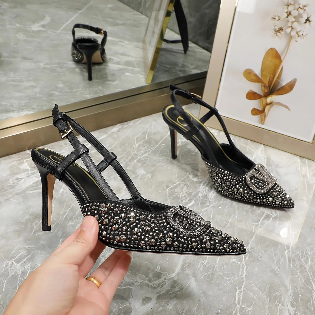 245RVL13Z Popular leather  High heels