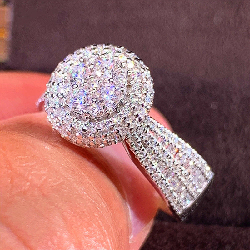 P5QA38J  Popular Moissanite Jewelry Wedding Diamond Ring