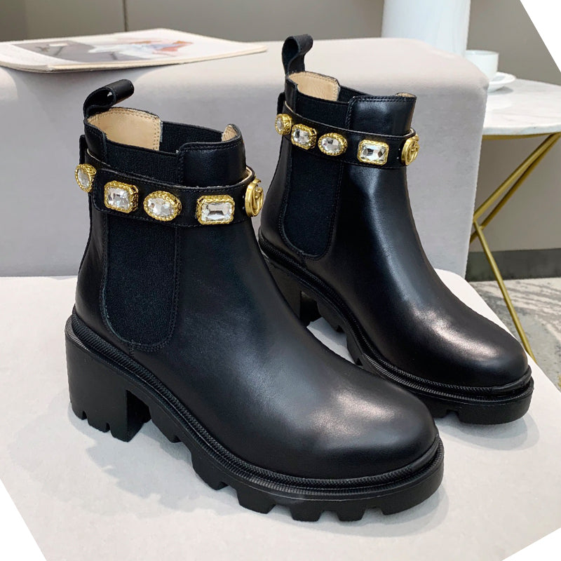 2XB195Z Popular leather boot (top layer leather lining)