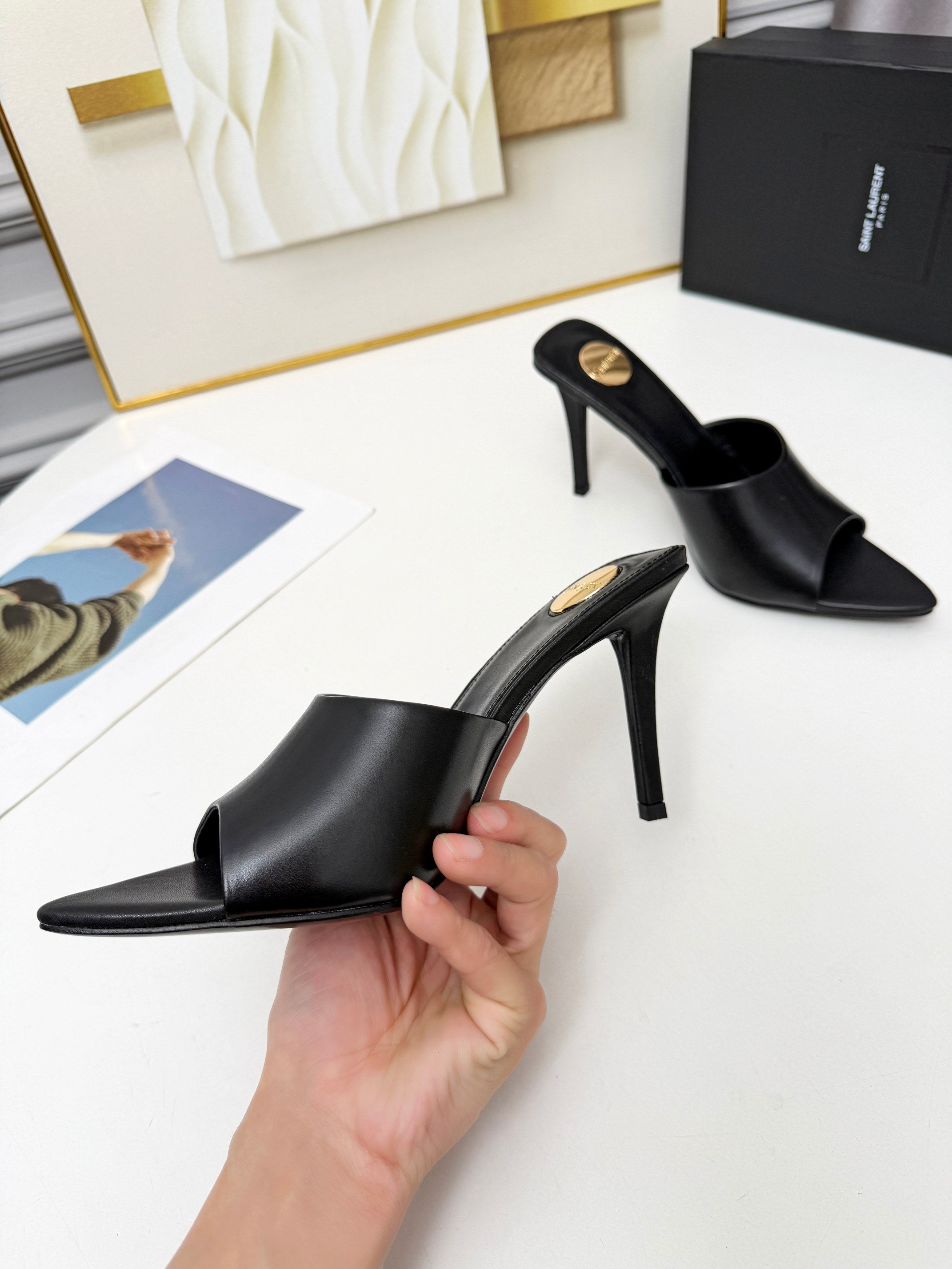 236PSL6Z Popular high-quality leather Shoes(heel-height 9cm)