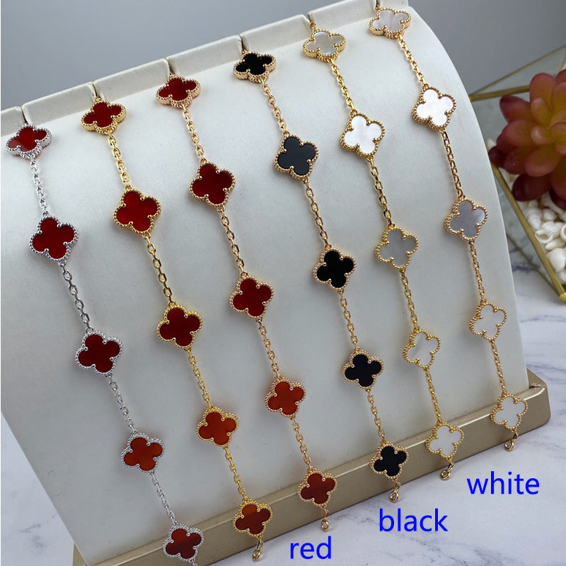 5XVA180K  Popular bracelets 5 flowers normal size1.5cm flower