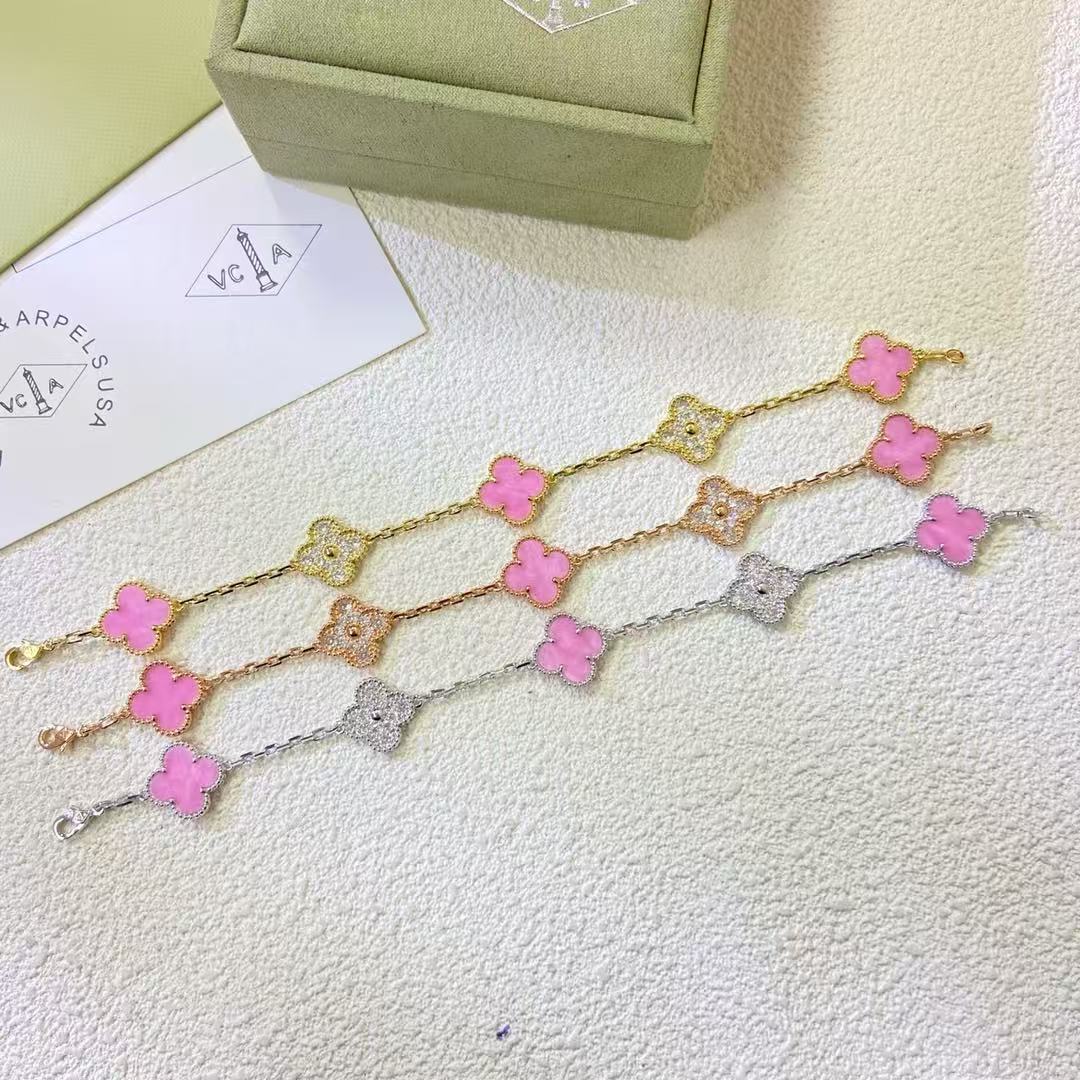 5XVA179K  Popular bracelets 5 flowers normal size1.5cm flower