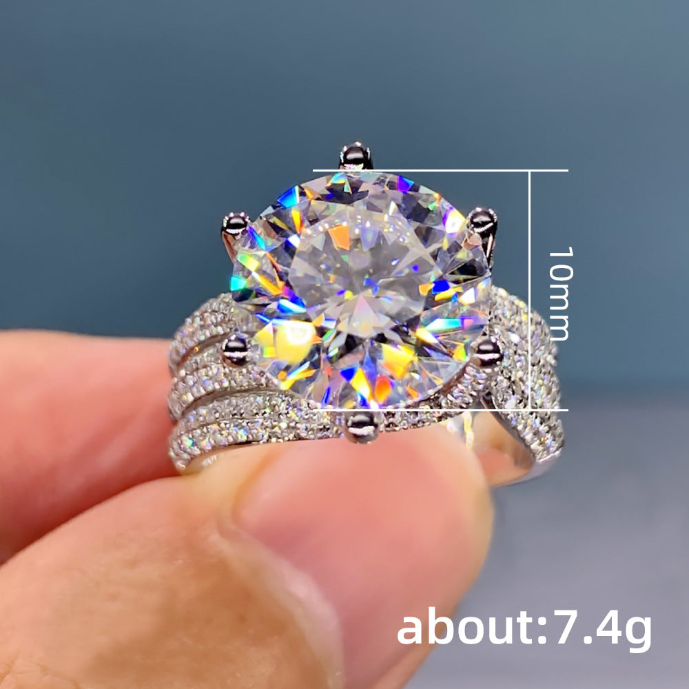 P5QA15J  Popular Moissanite Jewelry Wedding Diamond Ring