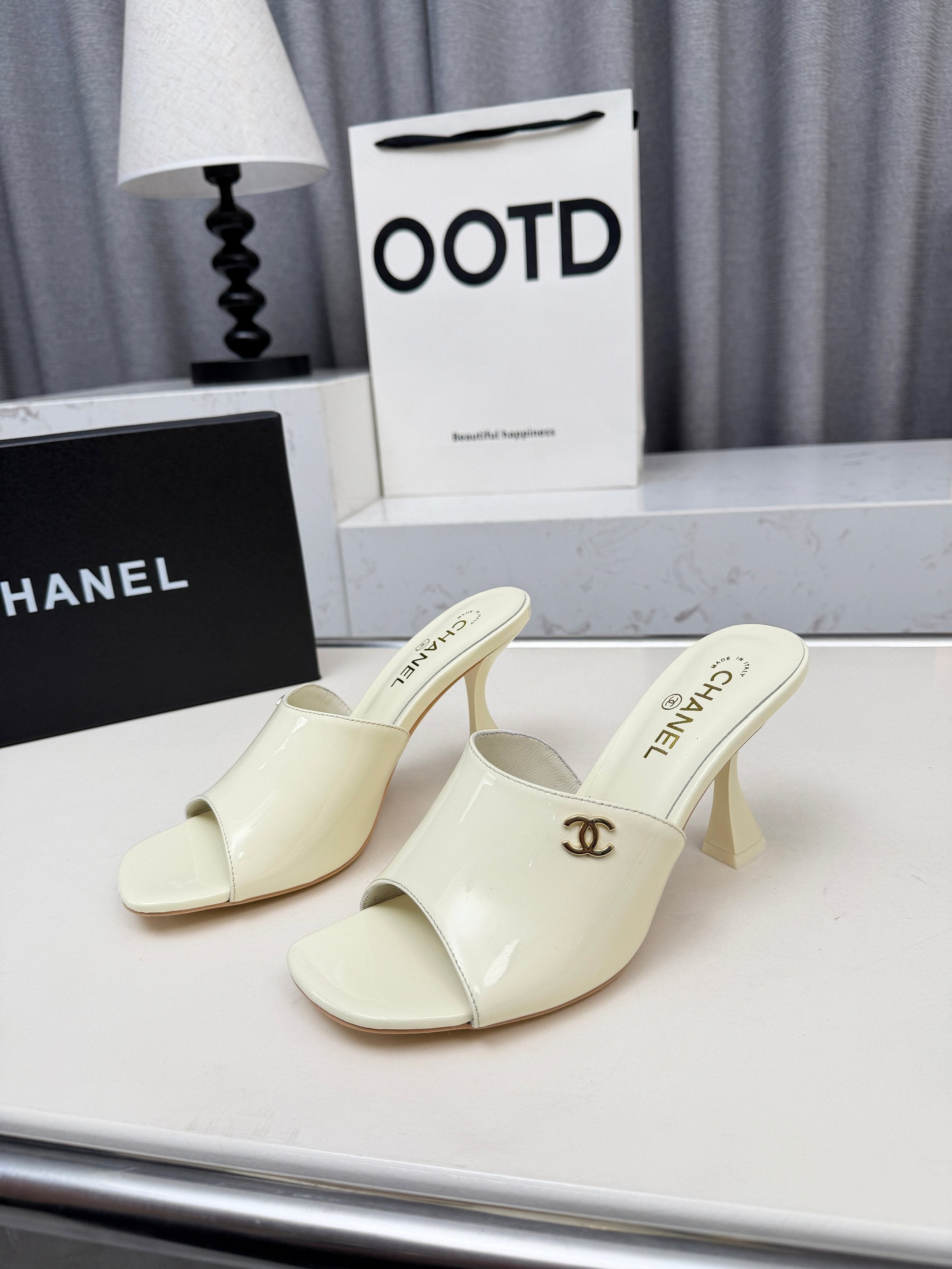 Z2X66C46 Popular leather High heels 9cm