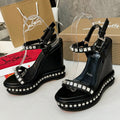 J4A11Z Popular leather High heels12cm heel