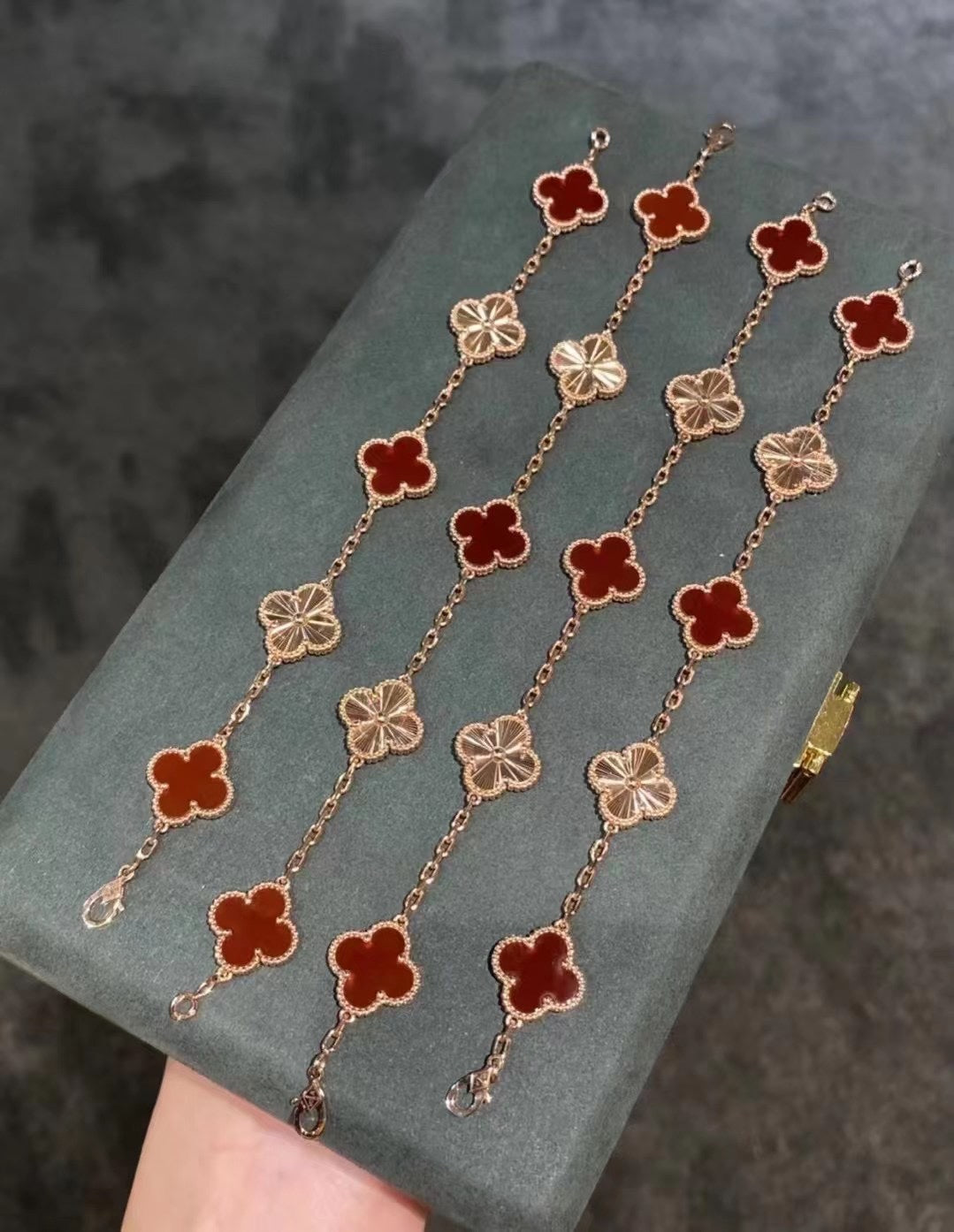5XVA190K  Popular  6 flowers bracelets+2 flowers earrings