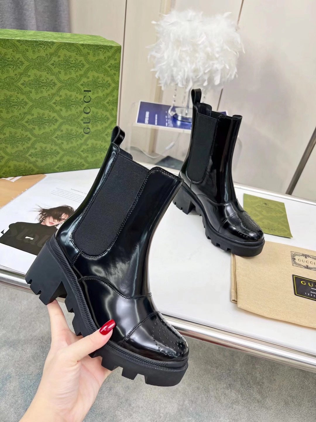 2XB198Z Popular leather boot (top layer leather lining)