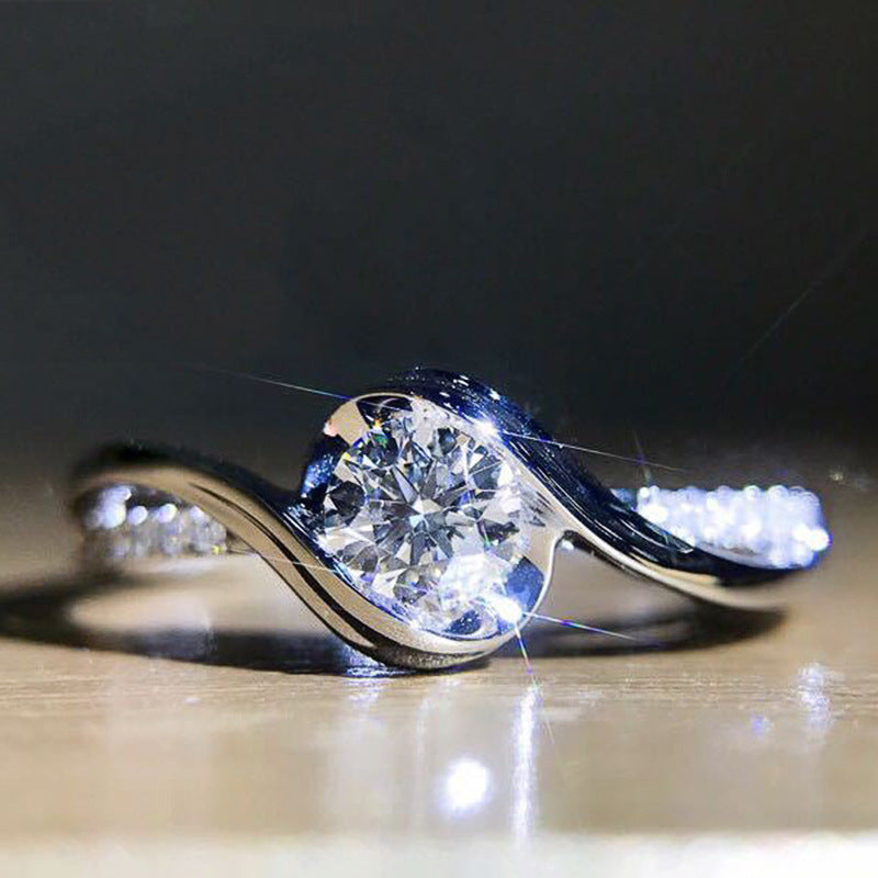 P5QA21J  Popular Moissanite Jewelry Wedding Diamond Ring