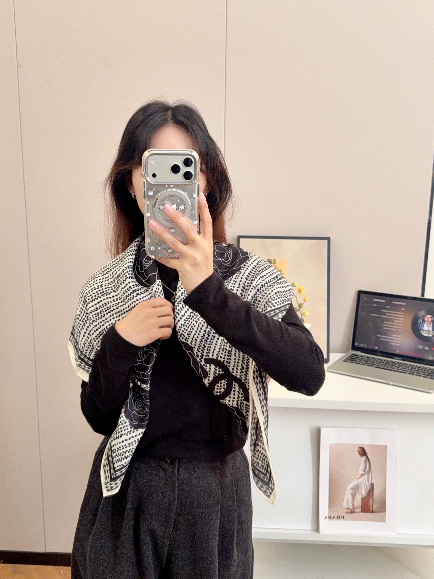 136NC28W Popular Silk Scarve
