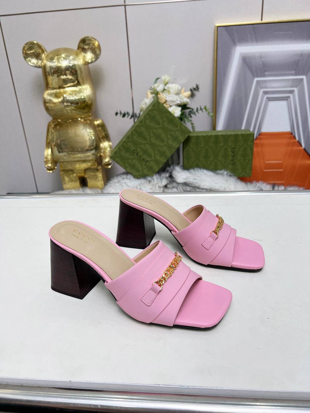 275NB11Z  Popular leather High heels