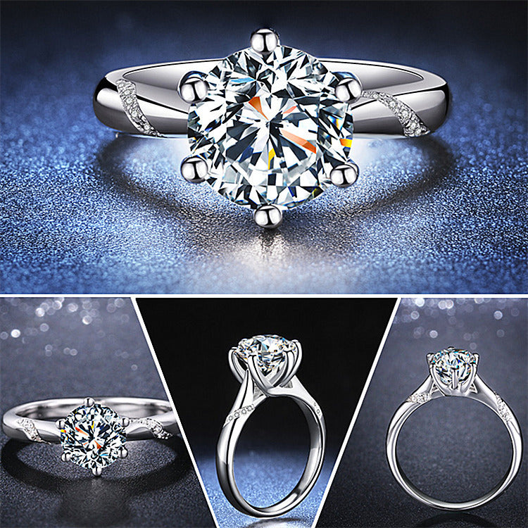 P5ZA5J Popular Moissanite Jewelry Wedding Diamond Ring