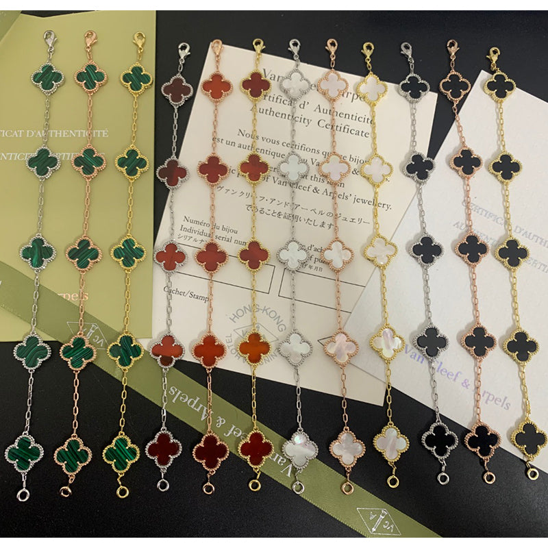 5XVA180K  Popular bracelets 5 flowers normal size1.5cm flower