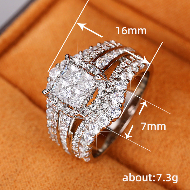 P5QA8J  Popular Moissanite Jewelry Wedding Diamond Ring
