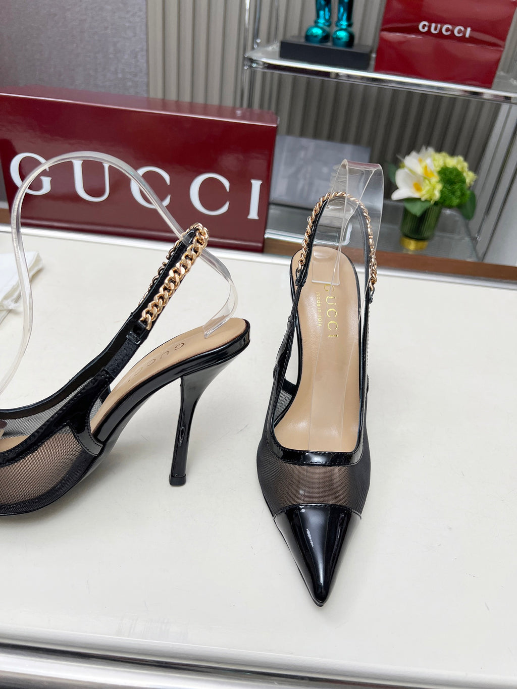 285ZB61Z  Popular leather  High heels