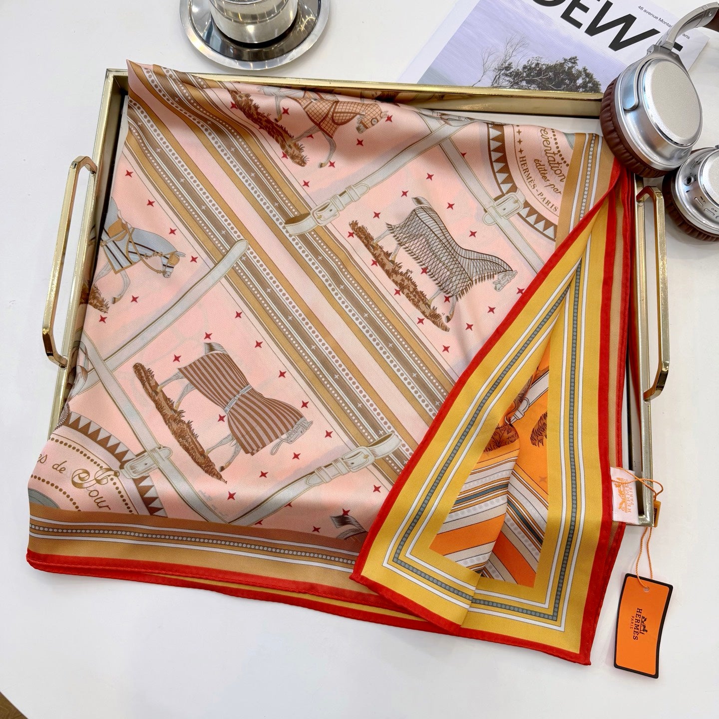 136NH4W Popular Silk Scarve