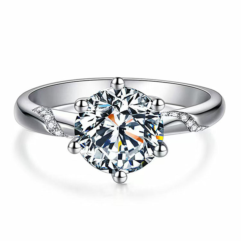 P5ZA5J Popular Moissanite Jewelry Wedding Diamond Ring