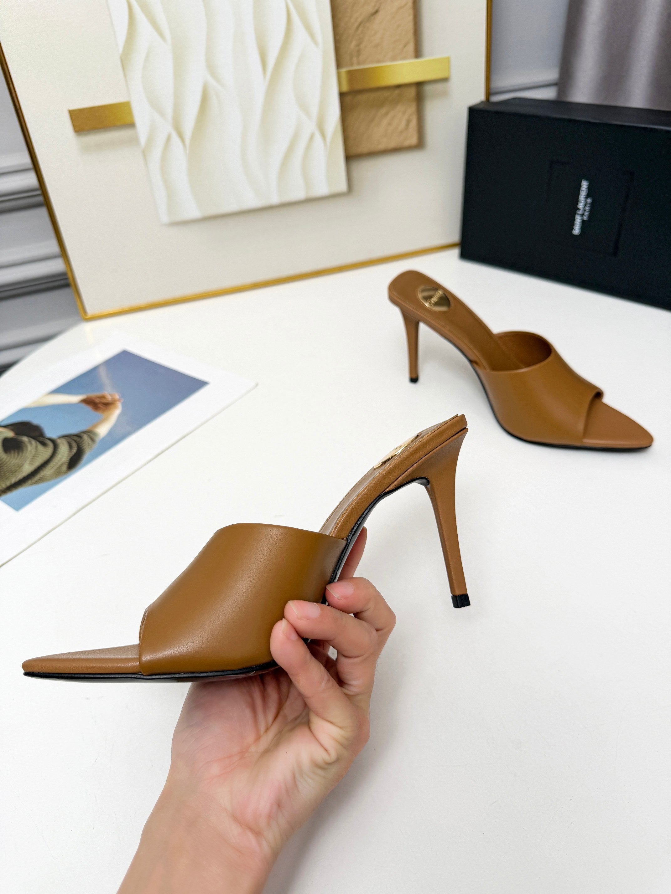 236PSL6Z Popular high-quality leather Shoes(heel-height 9cm)