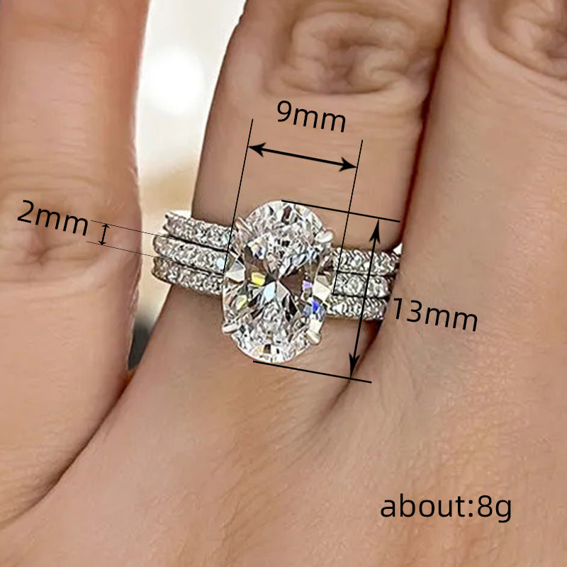 P5QA25J  Popular Moissanite Jewelry Wedding Diamond Ring
