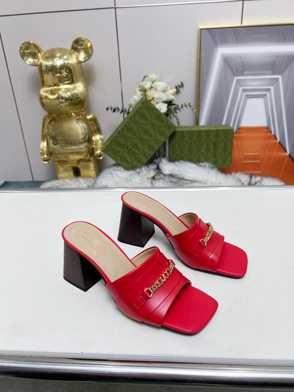 275NB11Z  Popular leather High heels