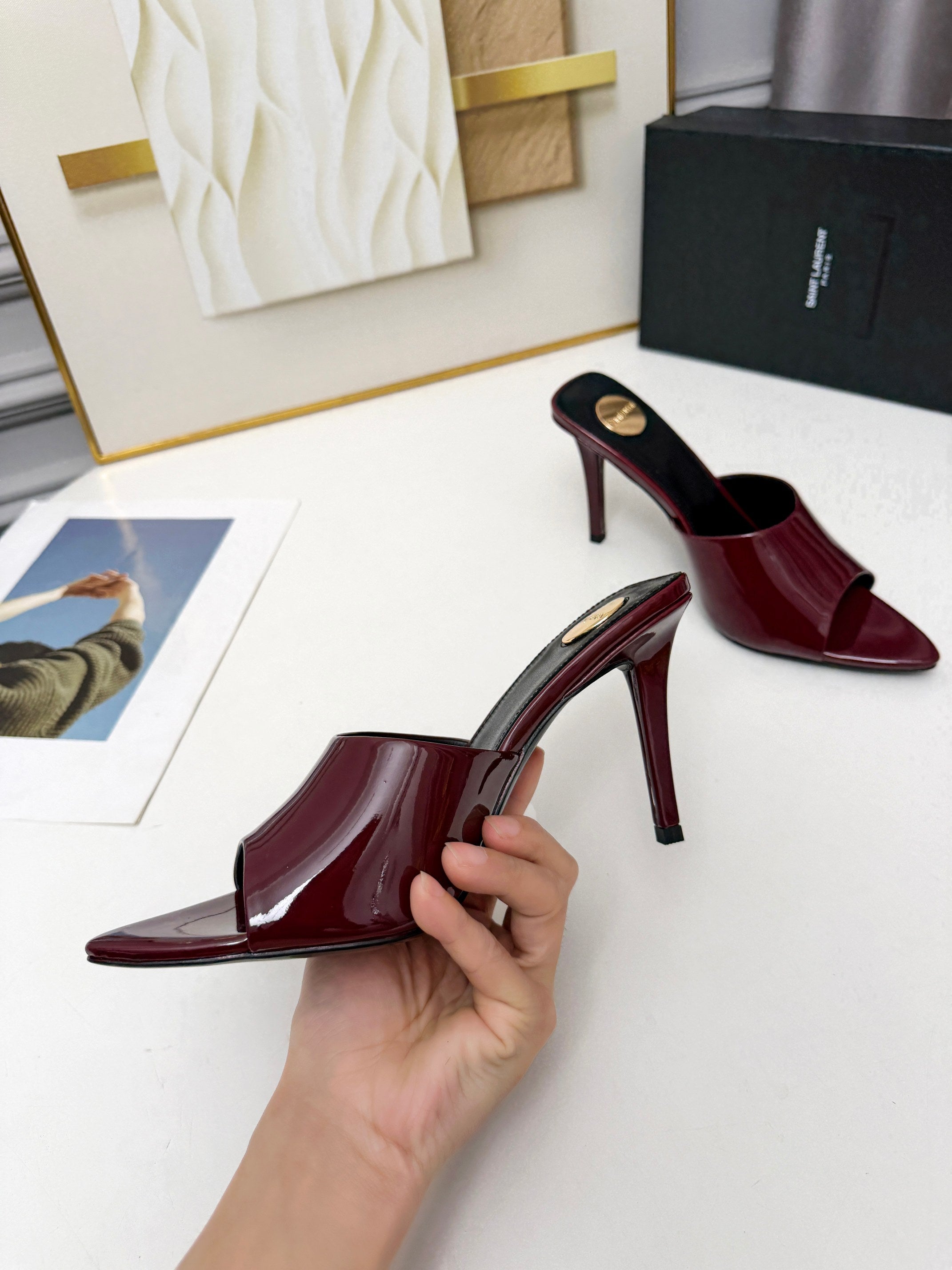 236PSL6Z Popular high-quality leather Shoes(heel-height 9cm)