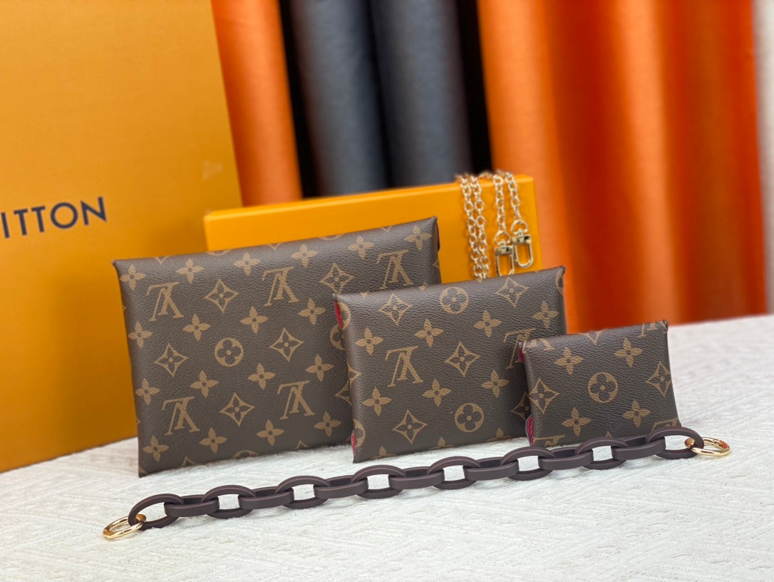 146PE26B Popular leather bag（three-piece）