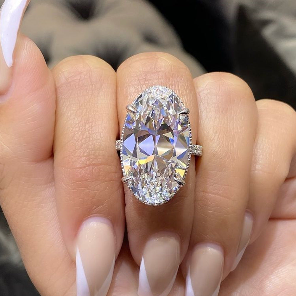 P5QA31J  Popular Moissanite Jewelry Wedding Diamond Ring