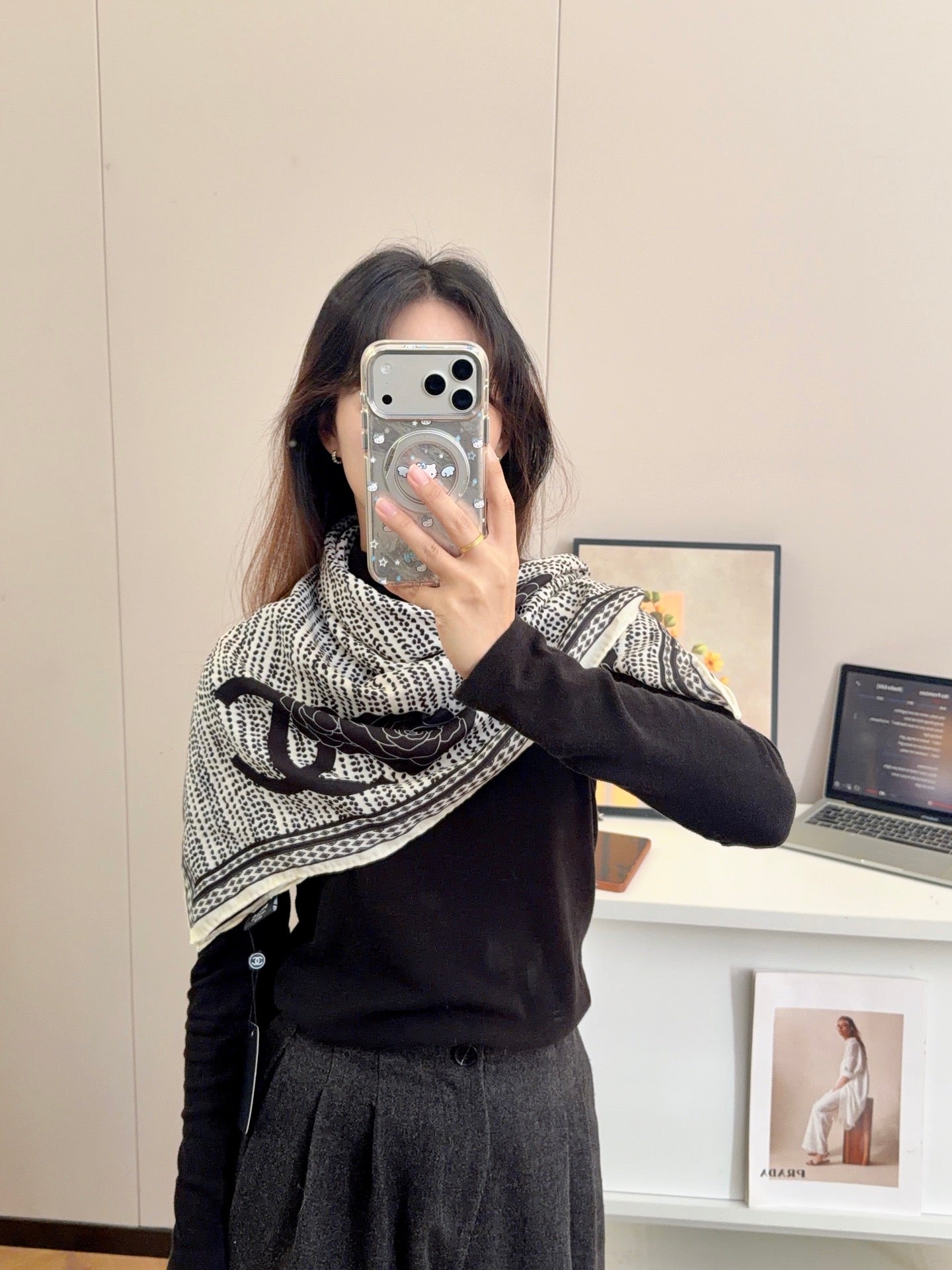 136NC28W Popular Silk Scarve