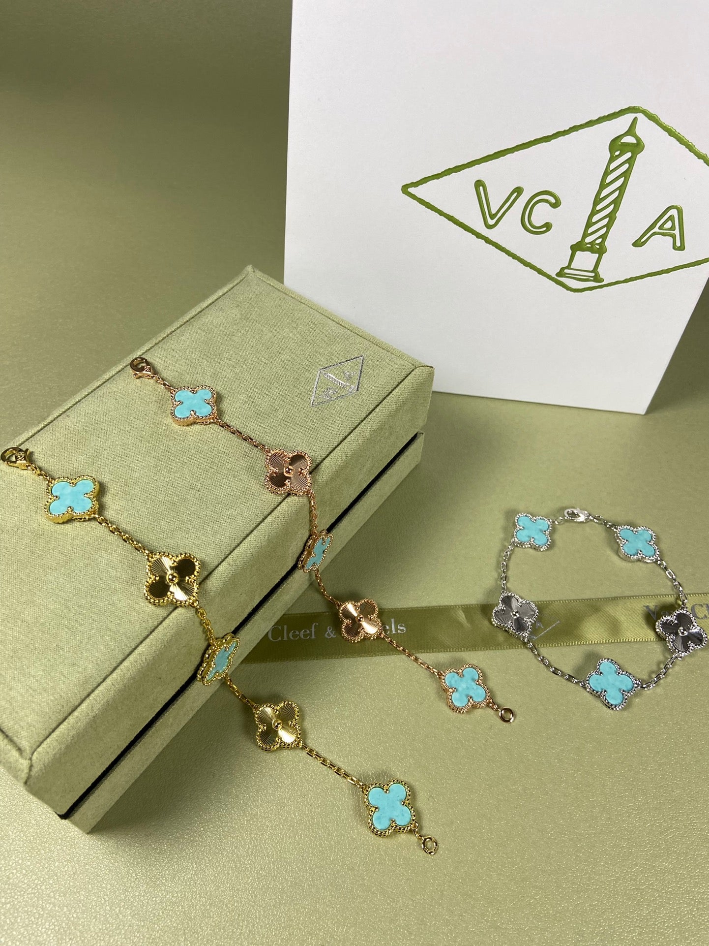 5XVA181K  Popular bracelets  5 flowers normal size1.5cm flower