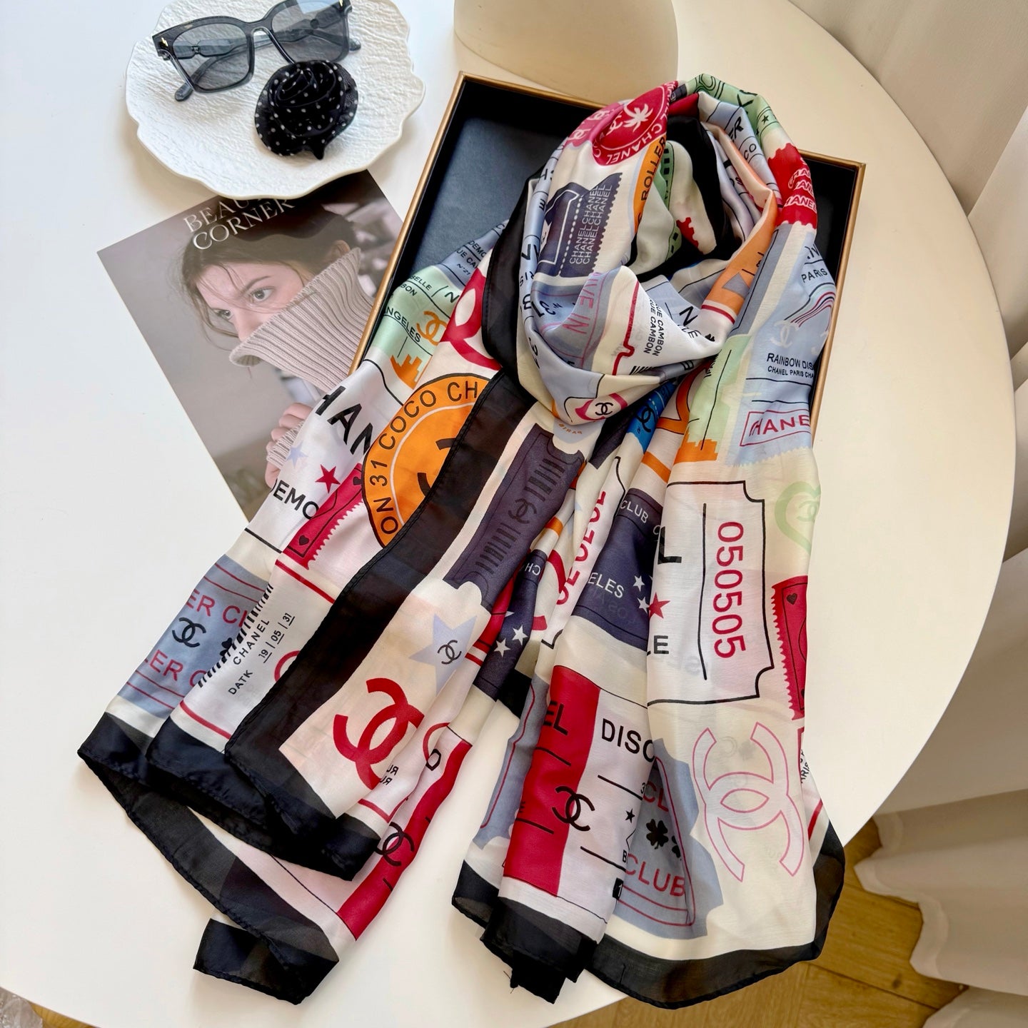 135ZC198W  Popular Silk Scarve