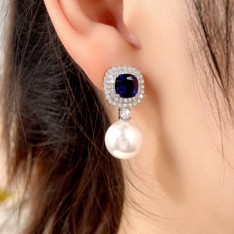 PNA121E Popular Moissanite Jewelry Wedding Diamond  Earrings