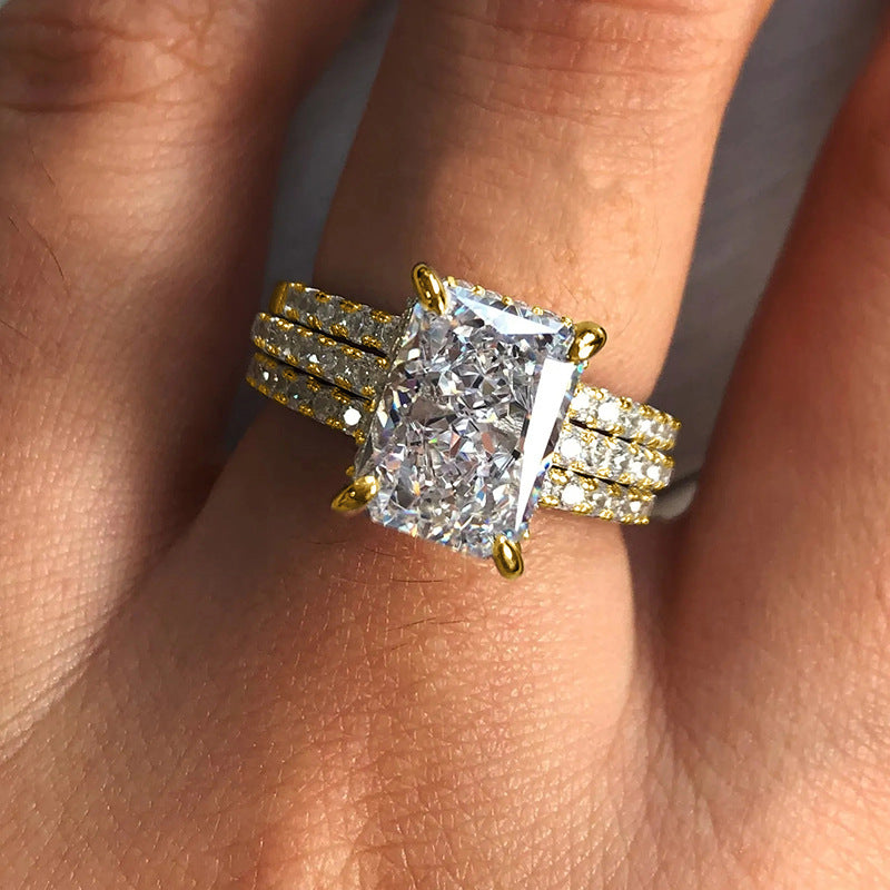 P5QA32J  Popular Moissanite Jewelry Wedding Diamond Ring