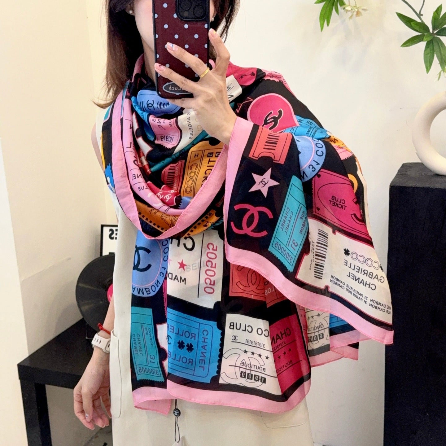 135ZC198W  Popular Silk Scarve