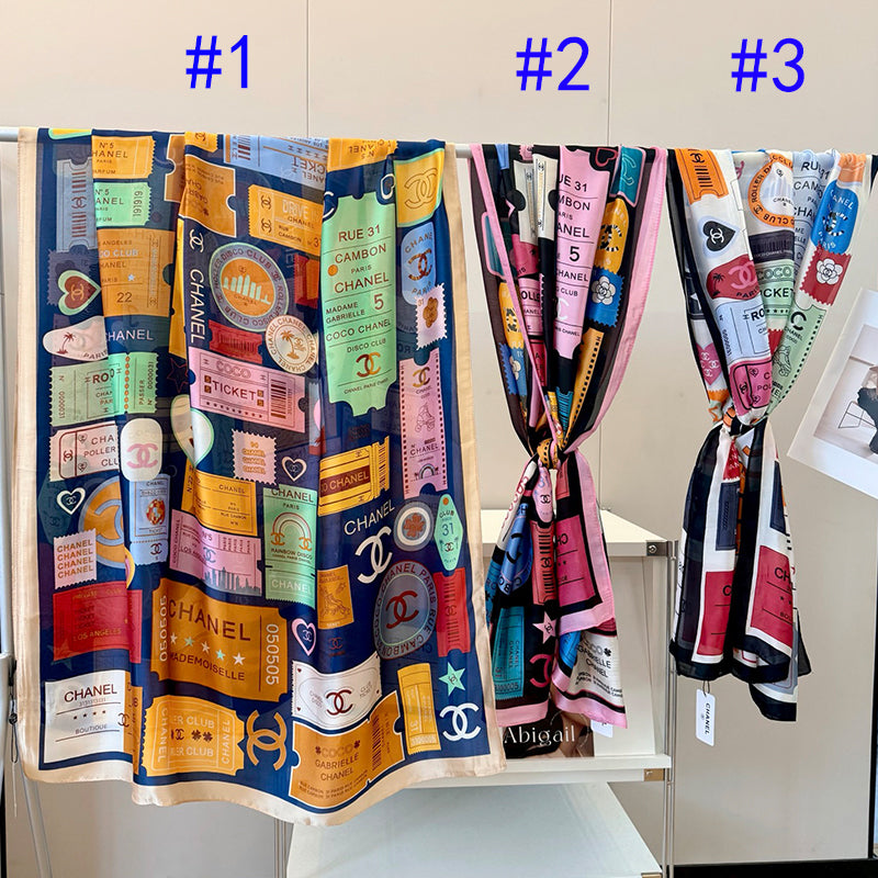135ZC198W  Popular Silk Scarve