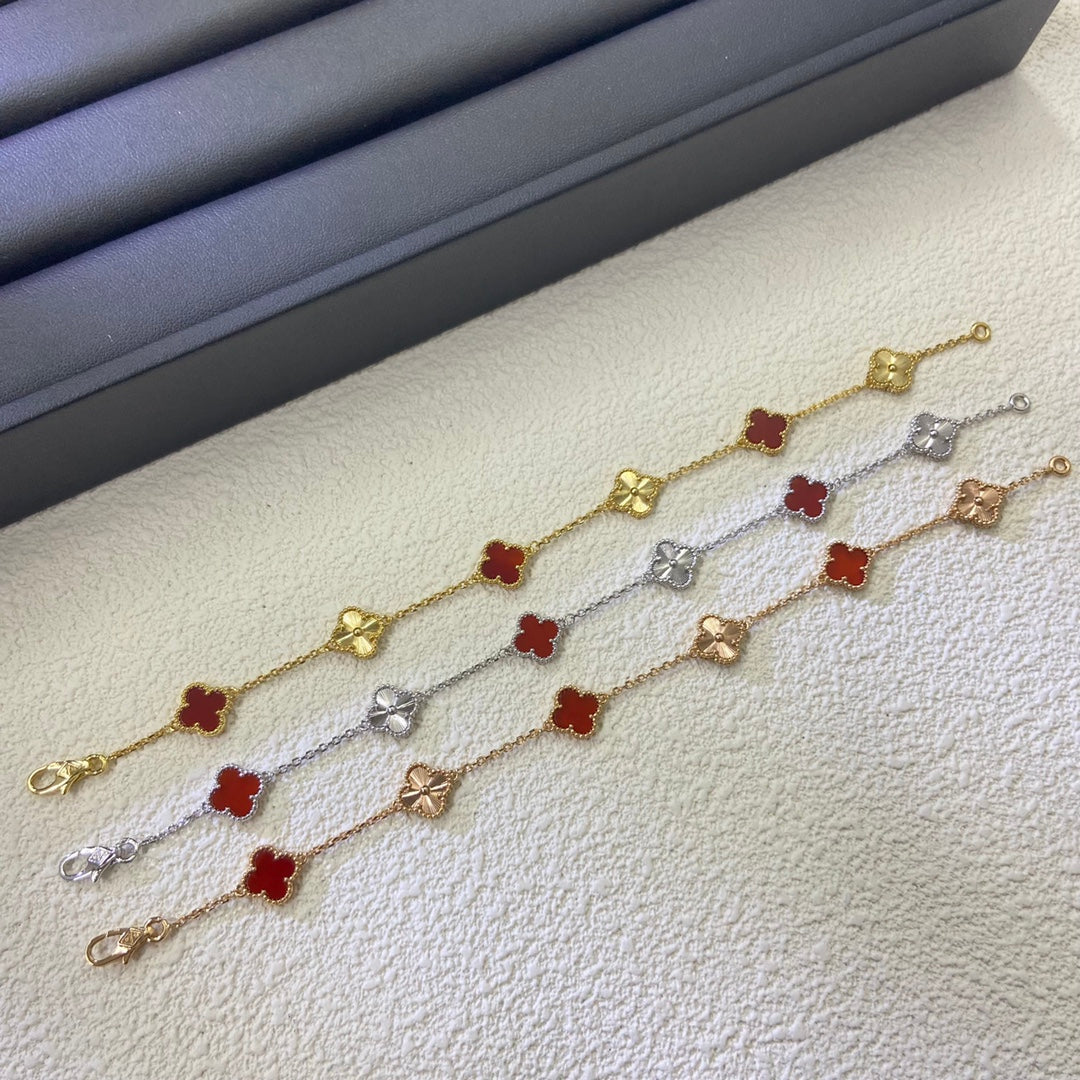 5XVA190K  Popular  6 flowers bracelets+2 flowers earrings