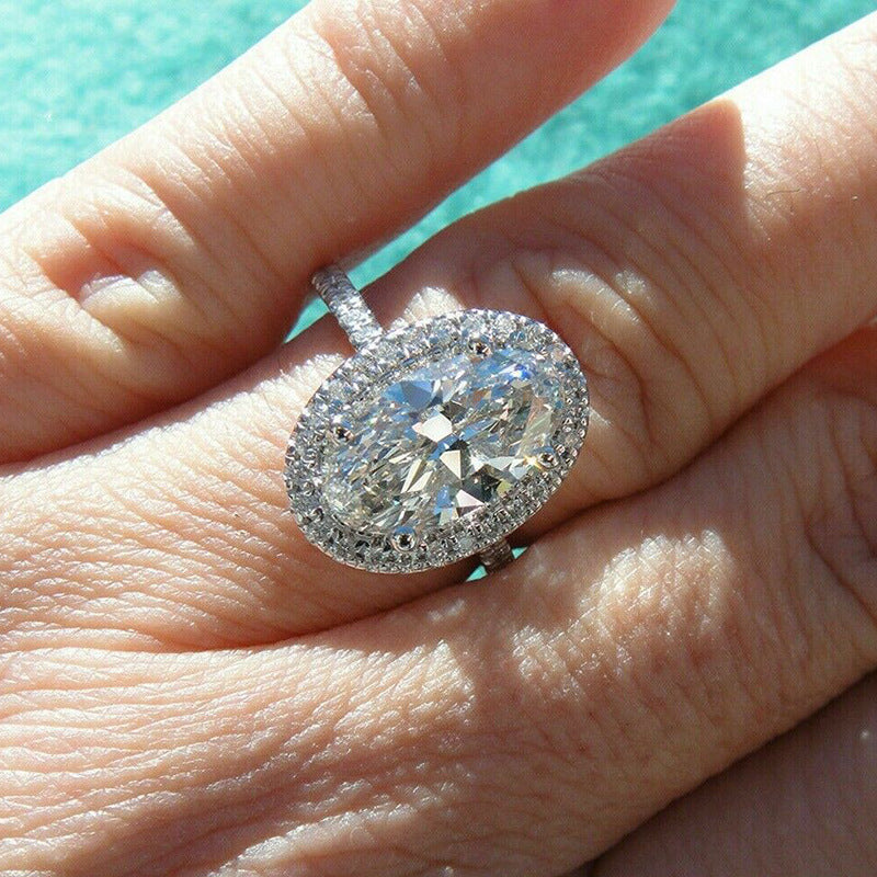 P5QA36J  Popular Moissanite Jewelry Wedding Diamond Ring