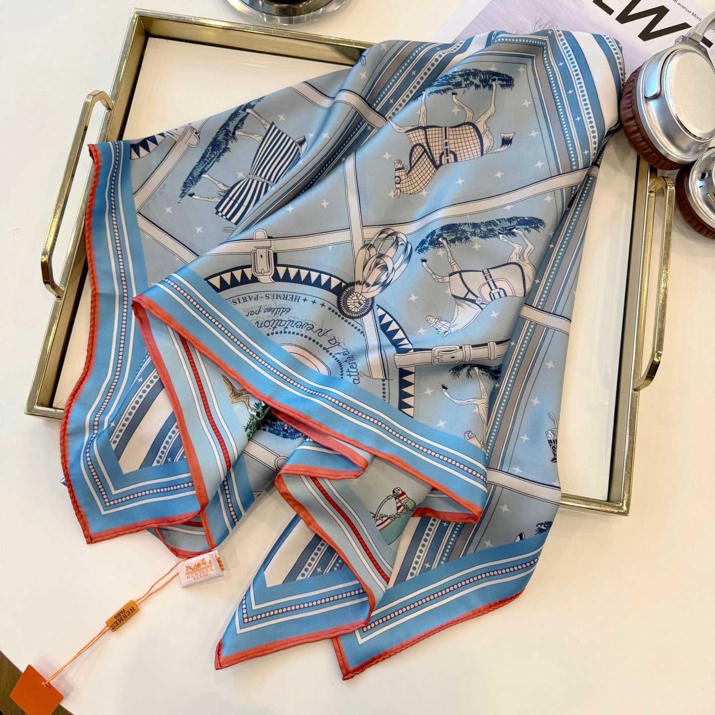 136NH4W Popular Silk Scarve