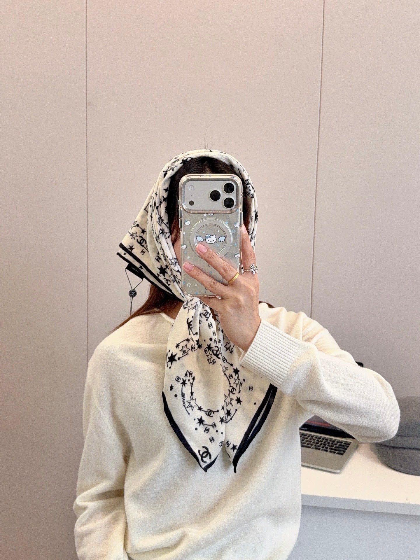136NC33W Popular Silk Scarve