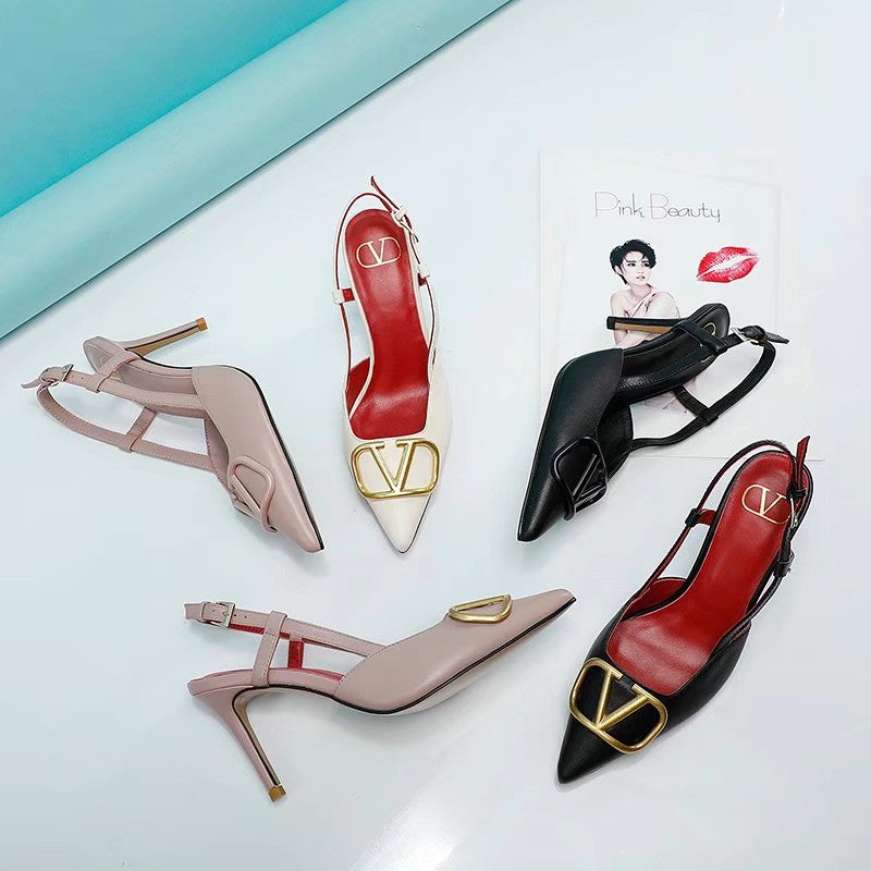 245RVL14Z Popular leather  High heels
