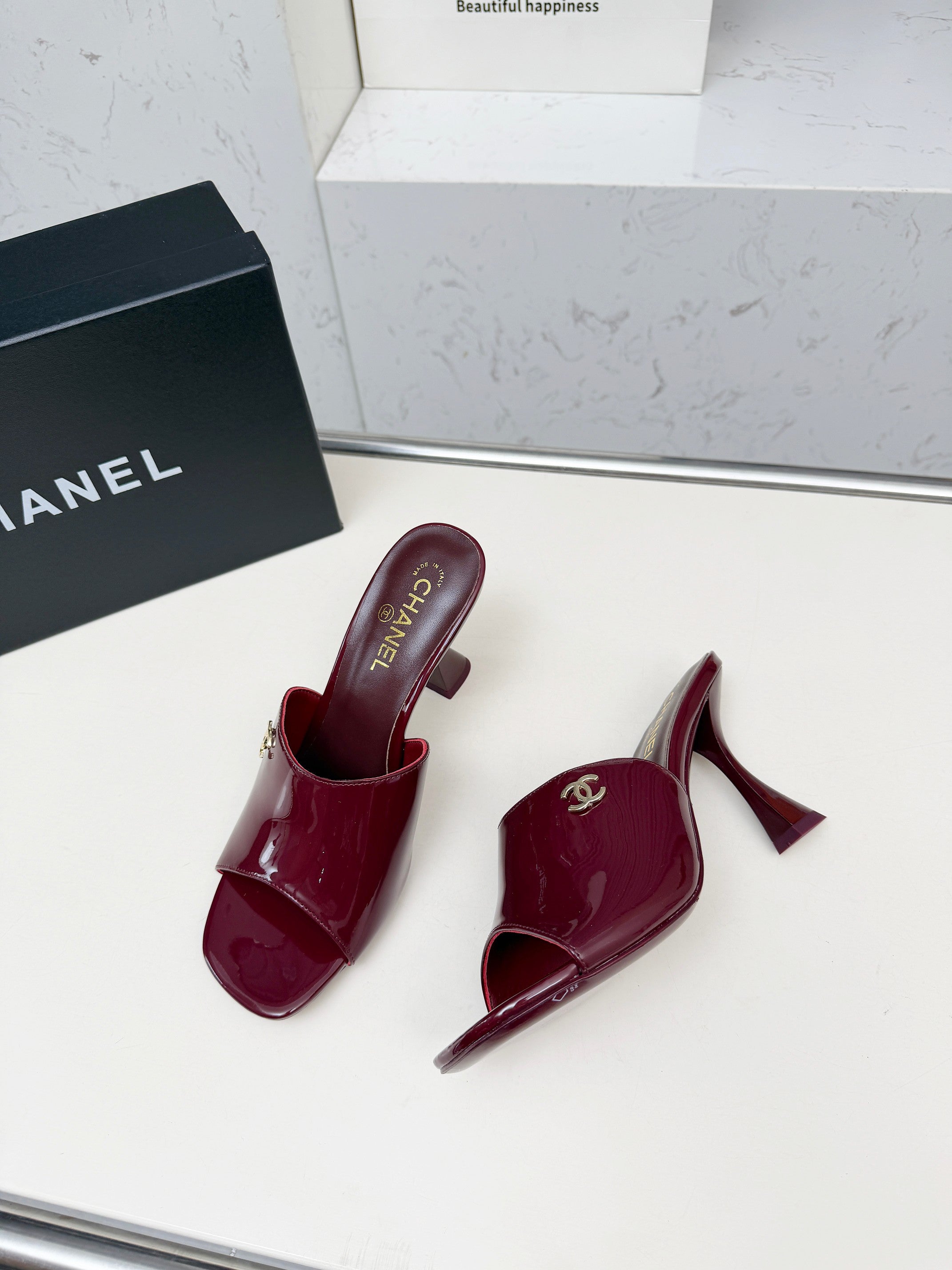 Z2X66C47 Popular leather High heels 9CM
