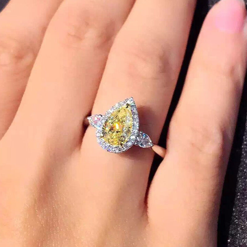 P5QA40J  Popular Moissanite Jewelry Wedding Diamond Ring