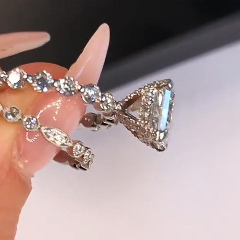 P5QA34J  Popular Moissanite Jewelry Wedding Diamond Ring