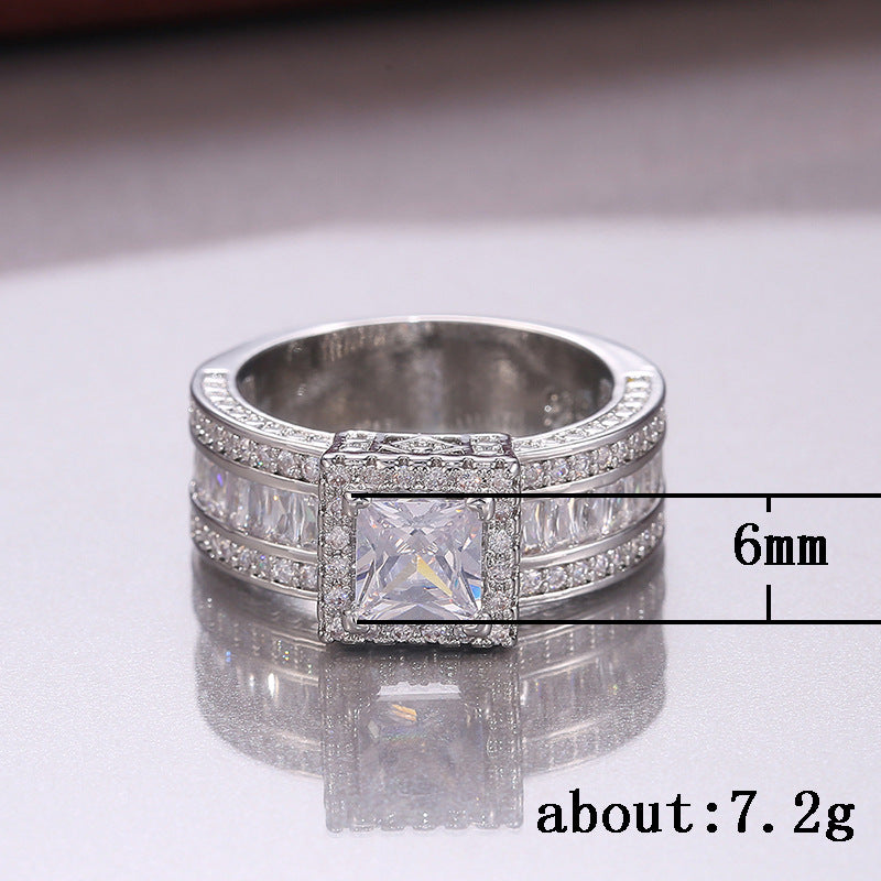 P5QA27J  Popular Moissanite Jewelry Wedding Diamond Ring