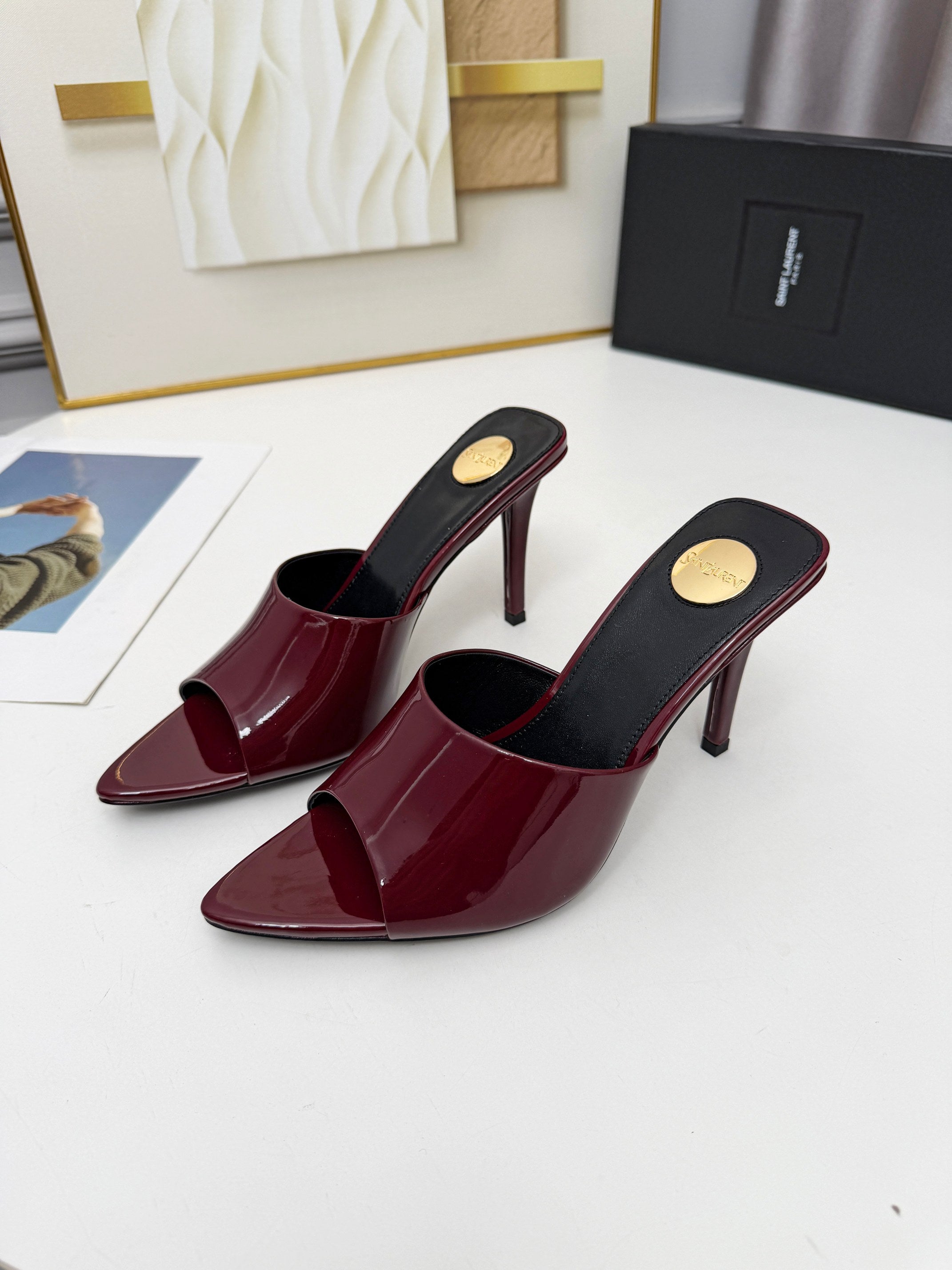 236PSL6Z Popular high-quality leather Shoes(heel-height 9cm)